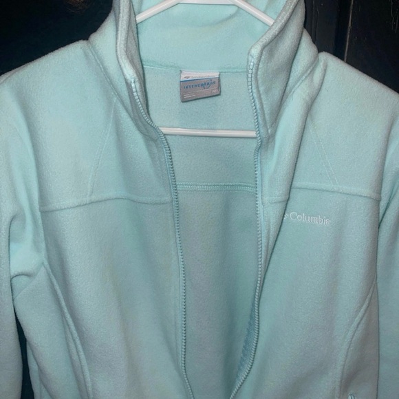 Columbia Women's Light Green Fleece Jacket ( M ) - Picture 2 of 8